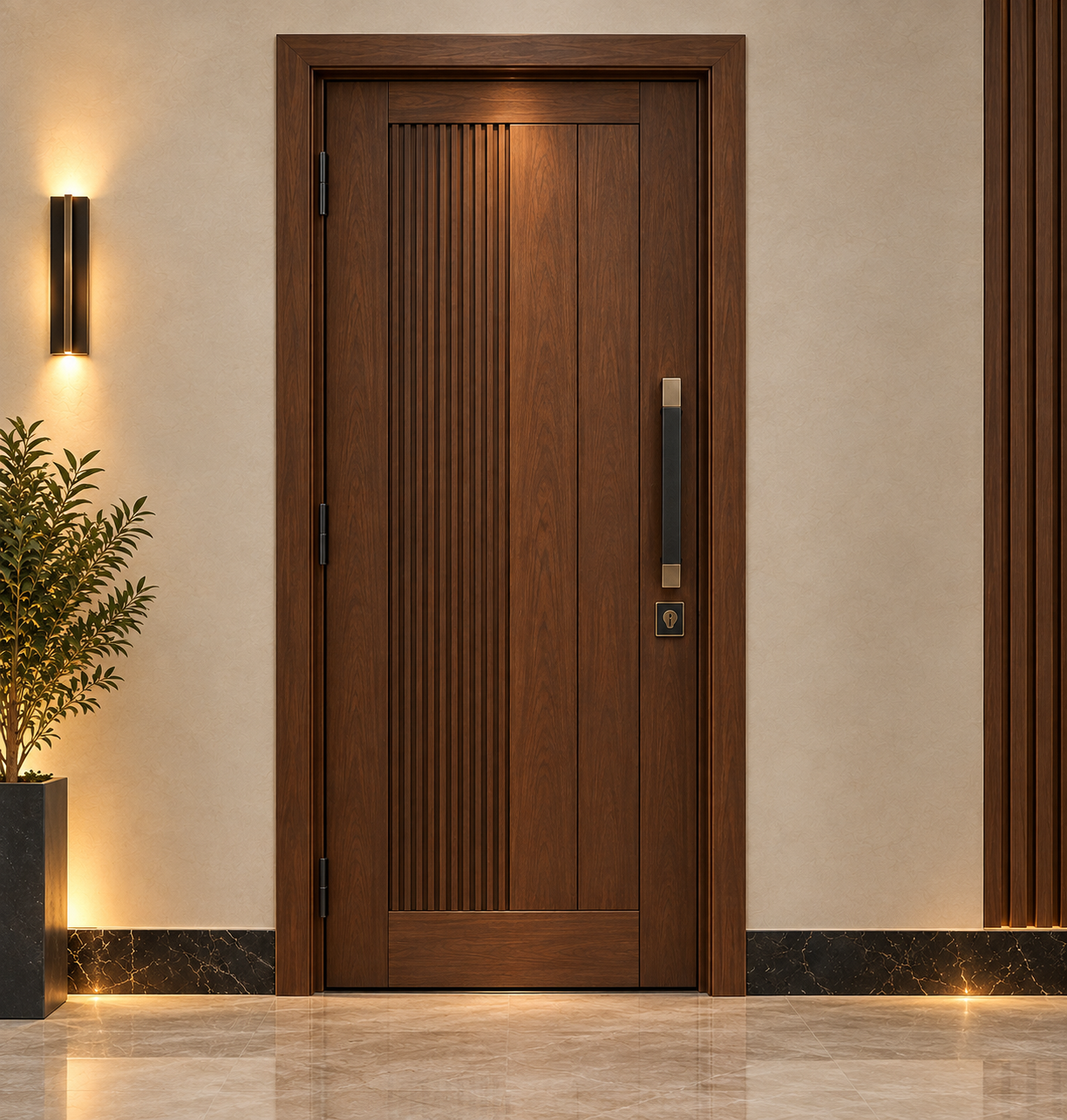 Single swing door